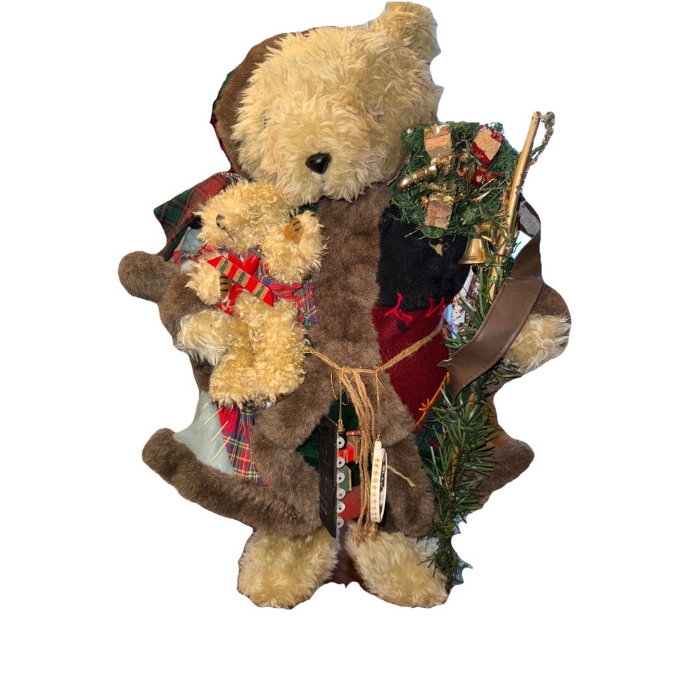 Grandeur Noel Vintage Belsnickel  Christmas Bear 27" Cottagecore Holiday Decor
